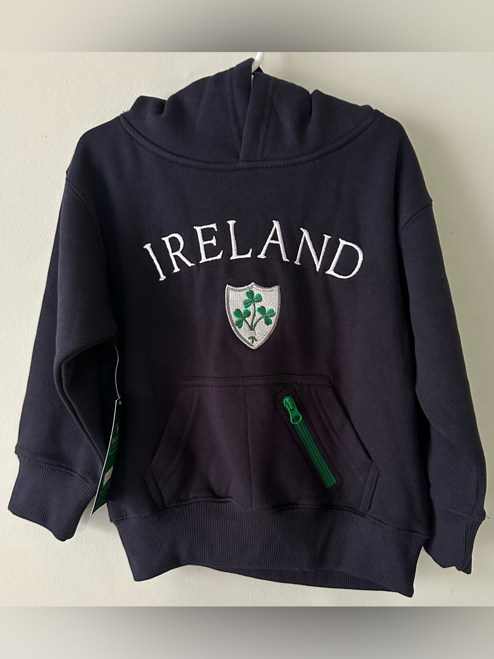 NWT Dolman Clothing IRELAND hooded sweatshirt toddler 3-4
